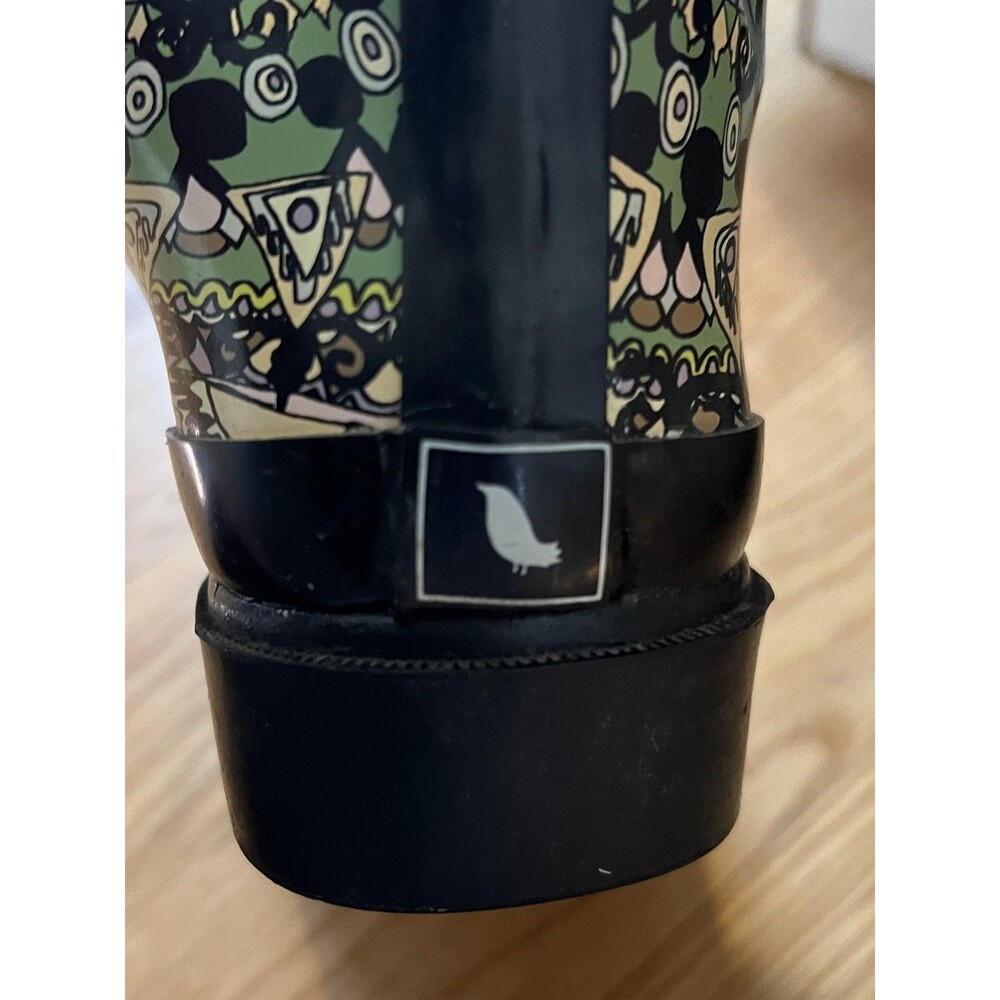 Sakroots Rain Boots Womens Size 7 Multicolor Geometric Knee High Waterproof - Picture 10 of 11